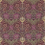 William Morris & Co Tyg Honeysuckle & Tulip Wine/Bayleaf