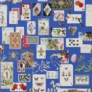 Christian Lacroix Tapet Maison de Jeu Bleu de Roi