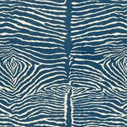 Brunschwig & Fils Tyg Le Zebre Indigo