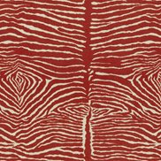 Brunschwig & Fils Tyg Le Zebre Red