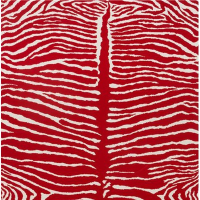 Brunschwig & Fils Tapet Le Zebre Red