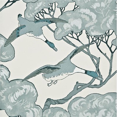 Mulberry Home Tapet Flying Ducks Aqua