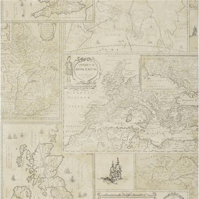 Mulberry Home Tapet Bohemian Travels Parchment