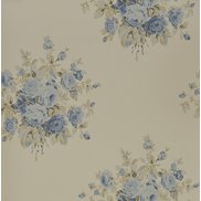 Ralph Lauren Tapet Wainscott Floral Vintage Blue