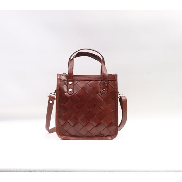 Luca ferri Skinnväska 20X19x8 Brandy
