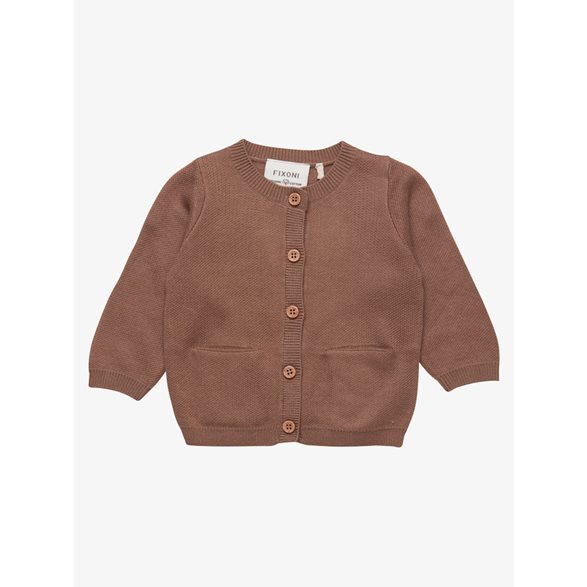 Fixoni Stickad Kofta 50-62 Brun