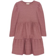Minymo Klänning 86-110 Glittrig Rosa