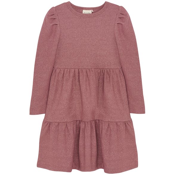 Minymo Klänning 86-110 Glittrig Rosa