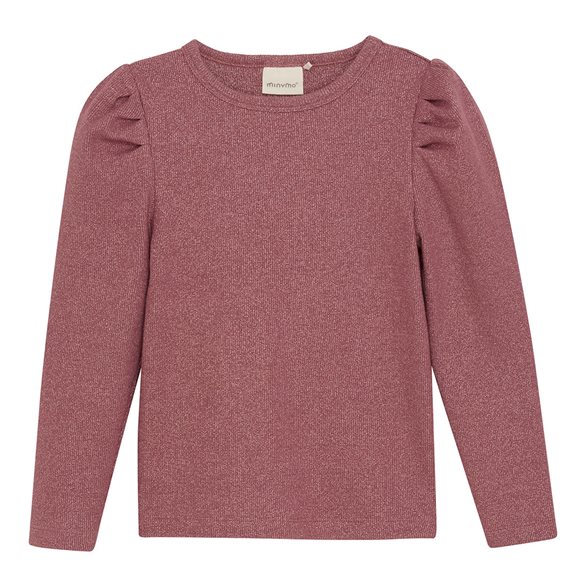 Minymo Topp 92-140 Glittrig Rosa