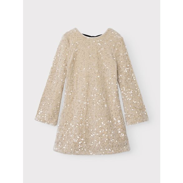 Name it Glitterklänning Rosett 116-152 Jet Stream