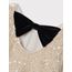 Name it Glitterklänning Rosett 116-152 Jet Stream