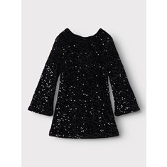 Name it Glitterklänning Rosett 116-152 Svart