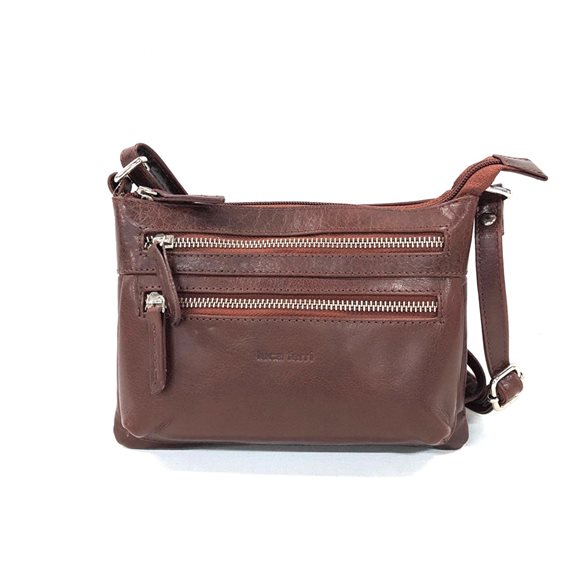 Luca ferri Handväska Skinn 20X14 Brandy