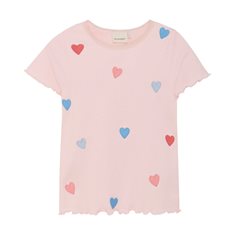 Minymo Topp 86-140 Rosa Med Hjärtan