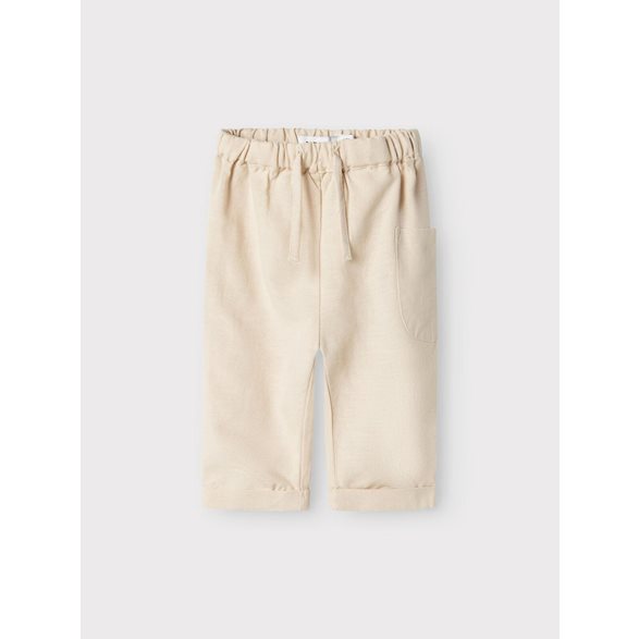 Name it Byxor i Linnemix 50-80 Beige
