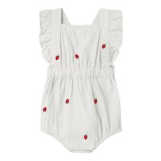 Name it Romper Nbfderilla 50-80 Vit/Jordgubbar