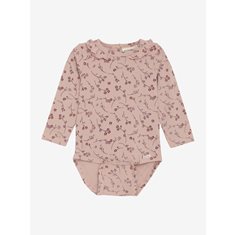 Minymo Body 56-80 Rosa Blommig