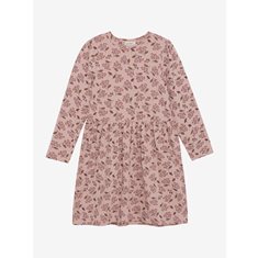 Minymo Blommig Klänning 92-140 Rosa