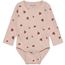 Minymo Ribbad Body 50-80 Rosa Nyckelpigor