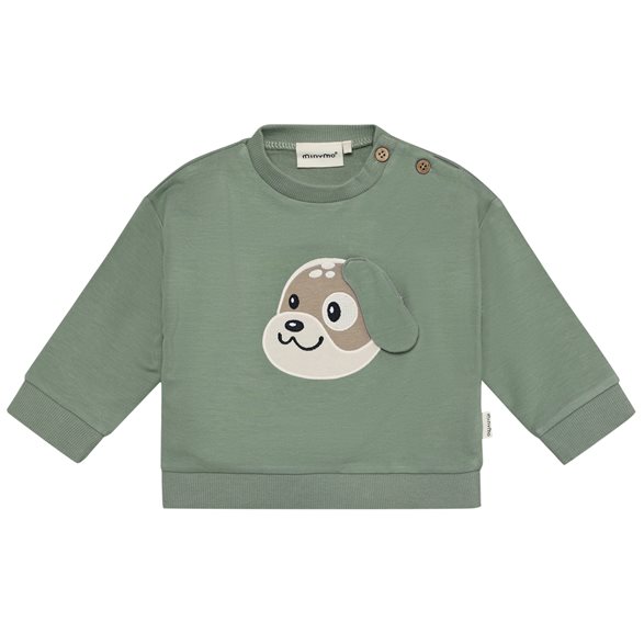 Minymo Tröja 62-80 Hund Grön