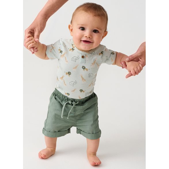 Minymo Shorts Twill 56-86 Gröna