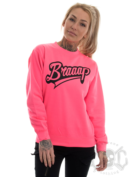 eXc Braaap Sweatshirt, Neon Pink