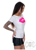 Bikergirl BikerGirl Logo Tee, Rosa