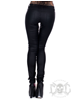 Mix From Italy Black Gold Zipped Leggings