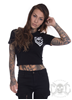 eXc New Skull Logo Cropped Tee