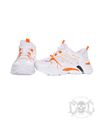 Mix From Italy Neon Orange High Sneakers