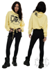 eXc Skull Cropped Oversize Hoodie, Yellow