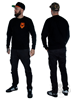 eXc Logo Sweatshirt Unisex, Black/Orange