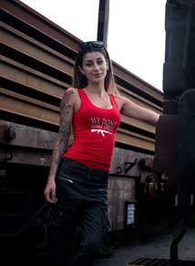 Rebel For Life We Don´t Name Drop Tank, Red