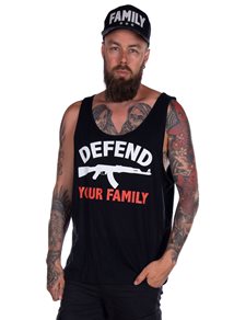 Rebel For Life Defend Your Family Men Tank