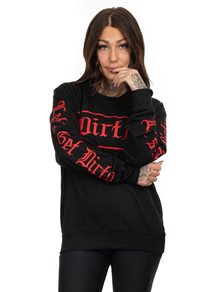 Dirty Dirty Unisex Sweatshirt, Black N red