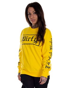 Dirty Dirty Unisex Sweatshirt, Yellow