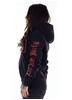 Dirty Unisex Hoodie, Black N Red