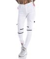 Mix From Italy Biker pants, White