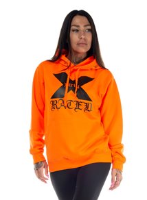 Dirty X-Rated Hoodie, Neon Orange
