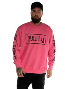 Dirty Unisex Sweatshirt, Bubblepink