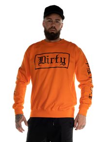 Dirty Unisex Sweatshirt, Orange