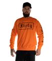 Dirty Unisex Sweatshirt, Orange