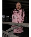 Dirty Dirty Cross Neck Hoodie, Rosa
