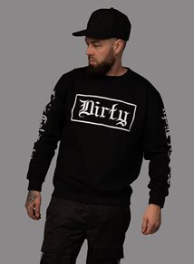 Dirty Sweatshirt, Black N White