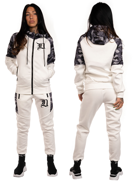 Dirty White N Camo Tracksuit