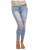 Mix From Italy Ripped Light Blue Skinny Jeans
