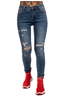 Mix From Italy Ripped Blue Skinny Denim