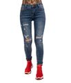 Mix From Italy Ripped Blue Skinny Denim
