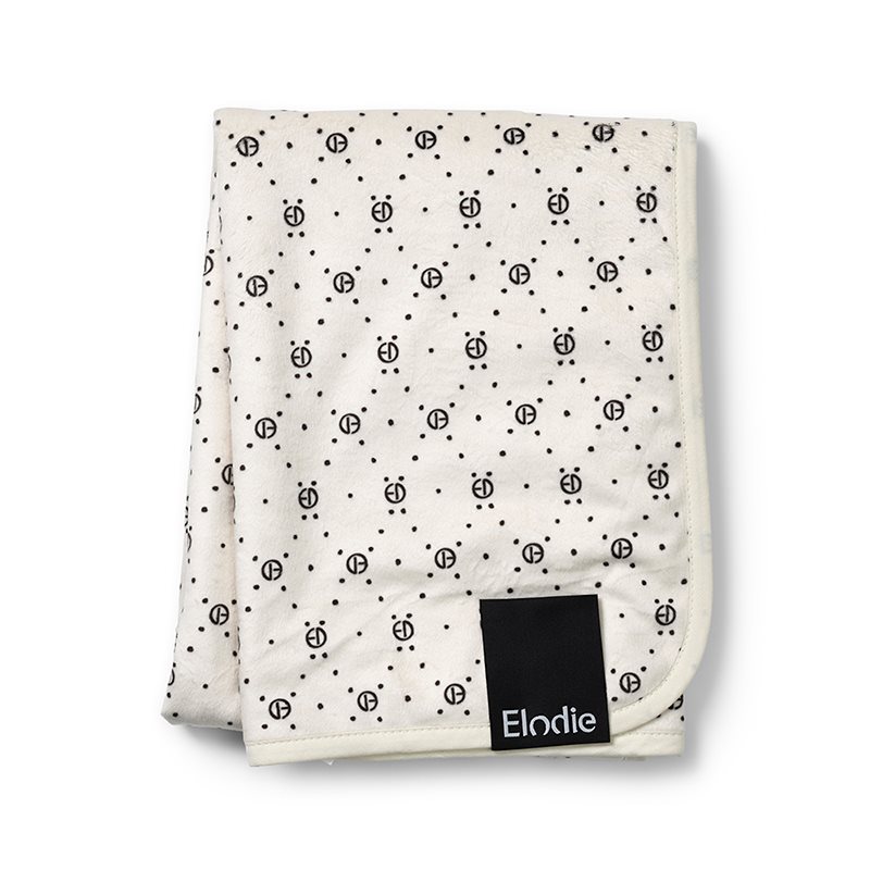 Elodie Details pärlsammetfilt, monogram print