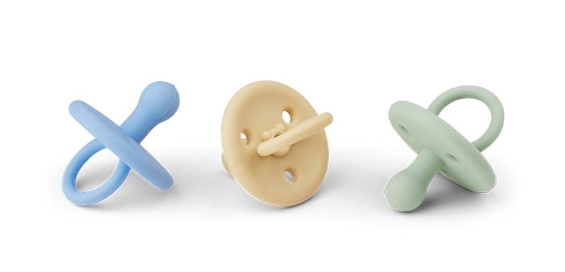 Liewood napp Paula 0-6 mån 3-pack, sky blue multi mix